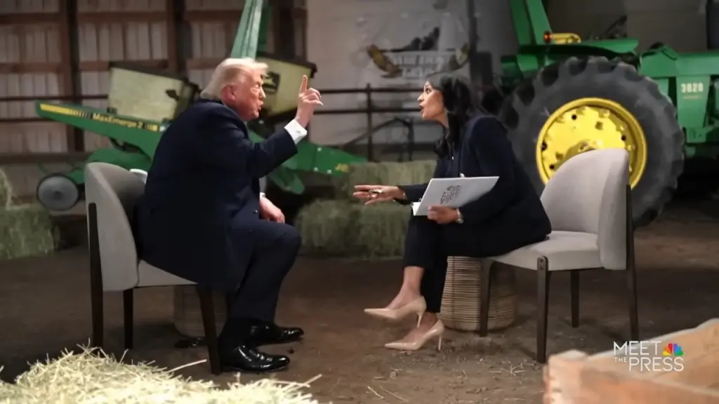 Trump abandona entrevista na TV depois de discutir com jornalista da NBC; veja