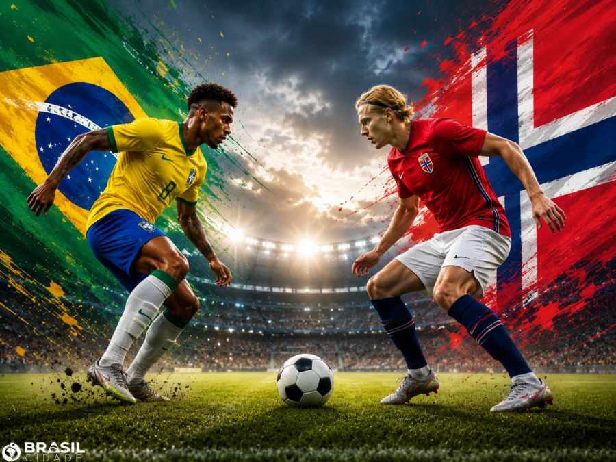 Brasil enfrenta Noruega nas oitavas da Copa do Mundo